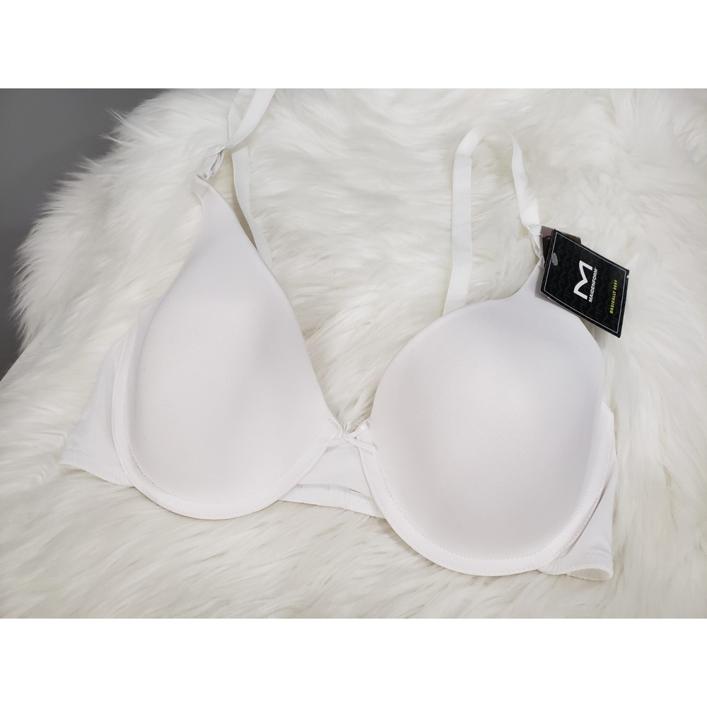 NEW Maidenform Padded‎ Underwire Convertible Bra White 5701 38D
